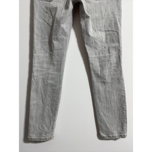 AGOLDE Jeans Women's 26 Gray Grey High Rise Ankle Skinny Stretch Distressed - Picture 9 of 14